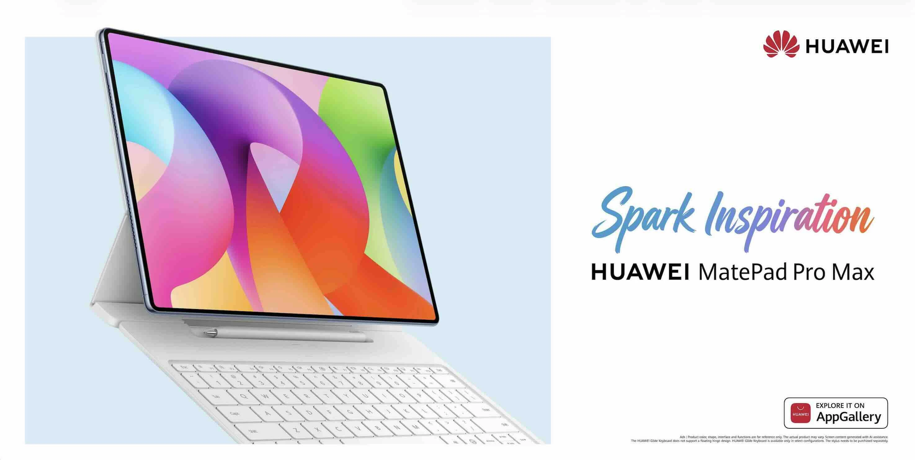 The arrival of the HUAWEI MatePad Pro Max in the UAE with an ultra-slim design