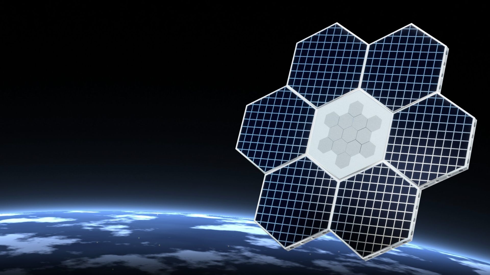 Shape-shifting space tiles to assemble, split and rebuild spacecraft autonomously