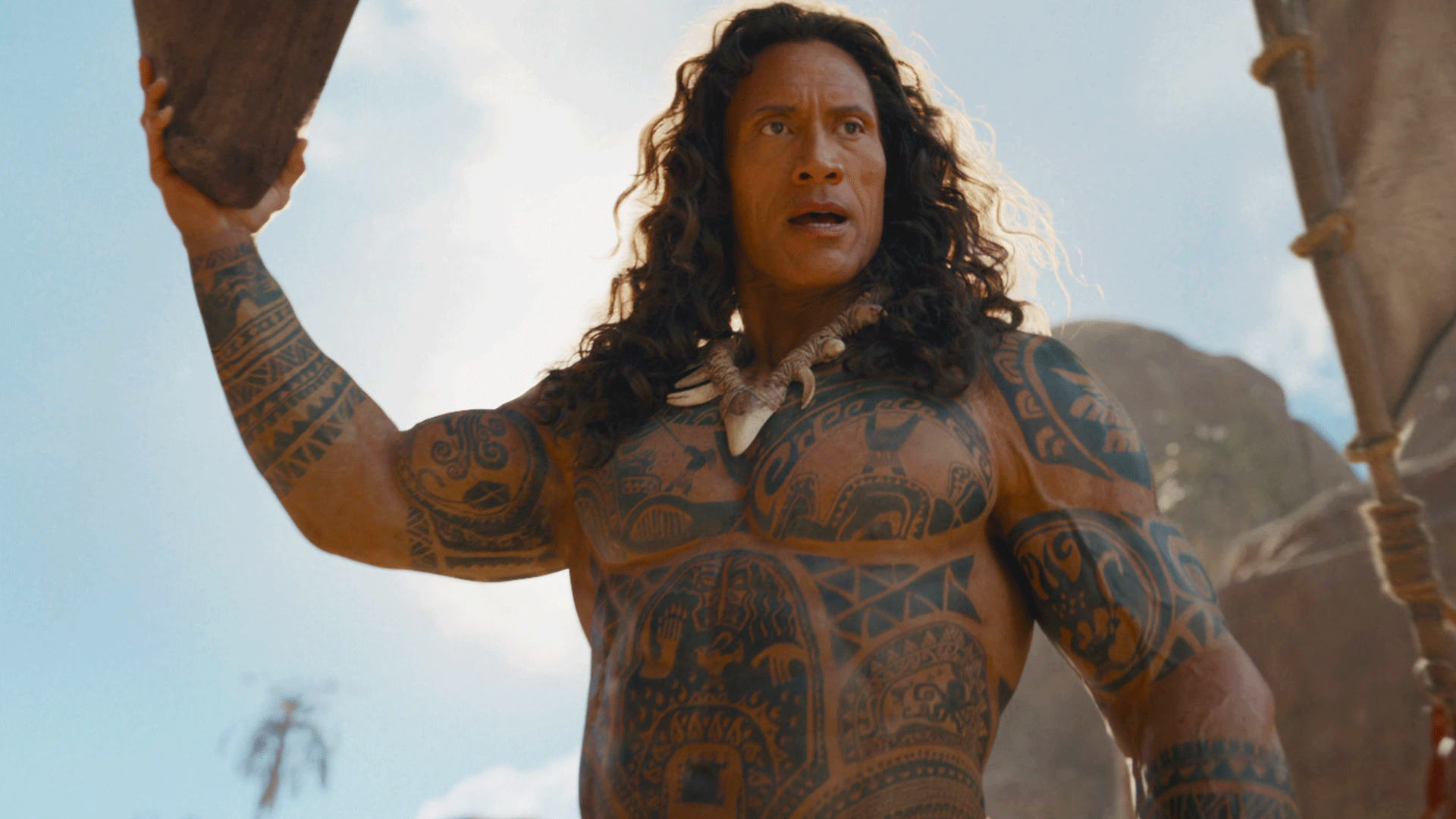 Dwayne Johnson Mocks His Wig Memes in Live-Action Moana