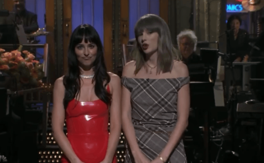 Taylor Swift Makes Surprise ‘SNL’ Cameo in Dakota Johnson’s Monologue