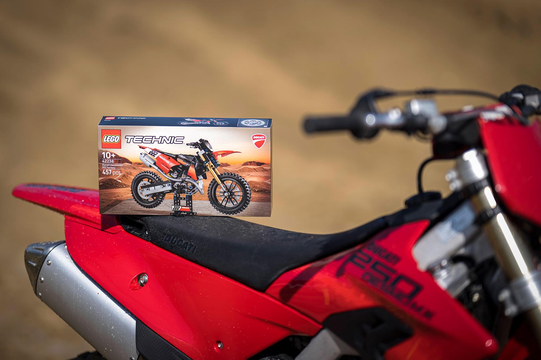Meet your new evening obsession: A Lego model of Ducati's Desmo450 MX Factory