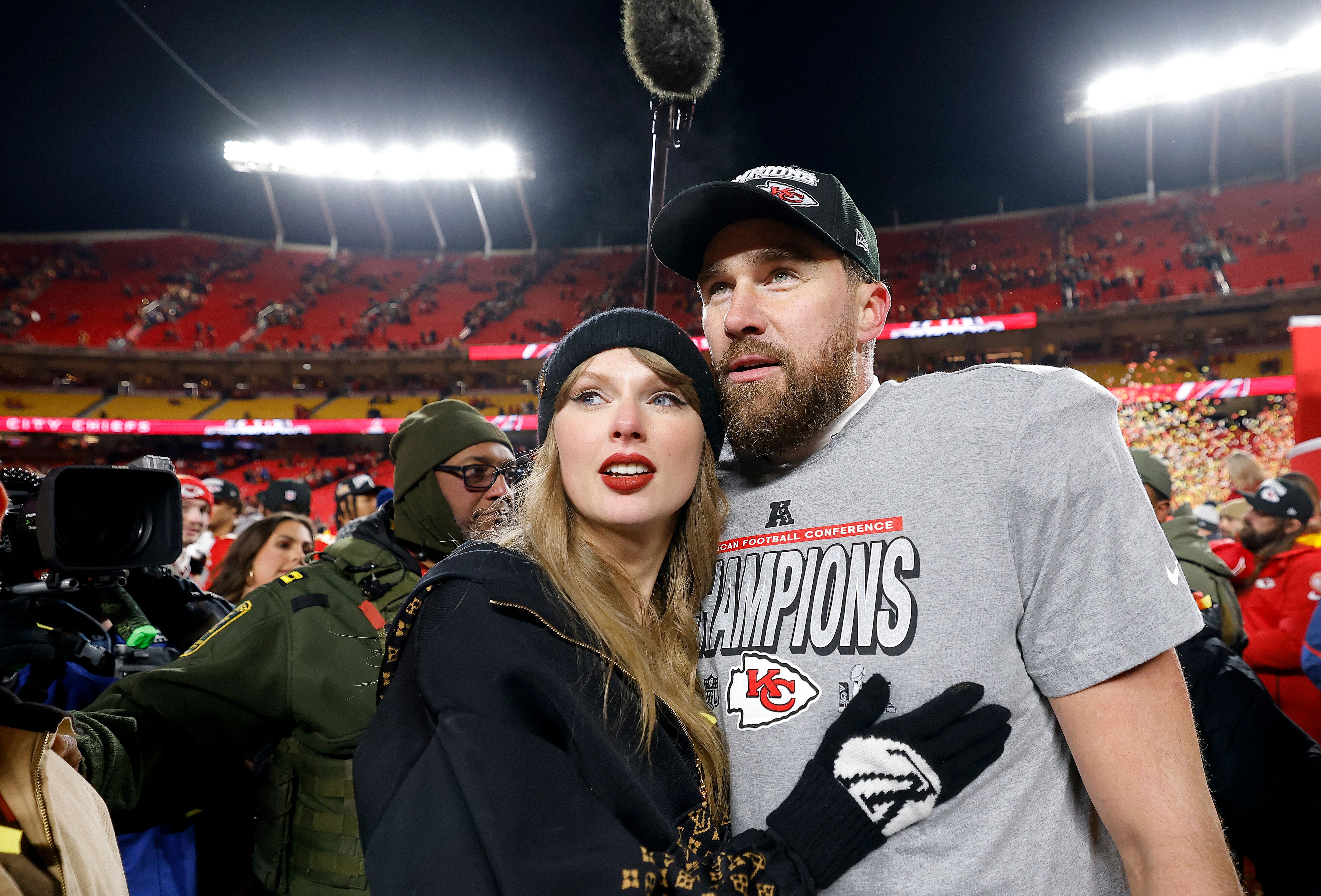 Adam Sandler Officiated, the Bride Wore Dior, and Everything Else We Know About Taylor Swift and Travis Kelce’s Wedding