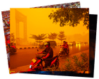 Wildfire haze in Borneo and fallen soldiers in Vietnam: Wednesday’s photos of the day