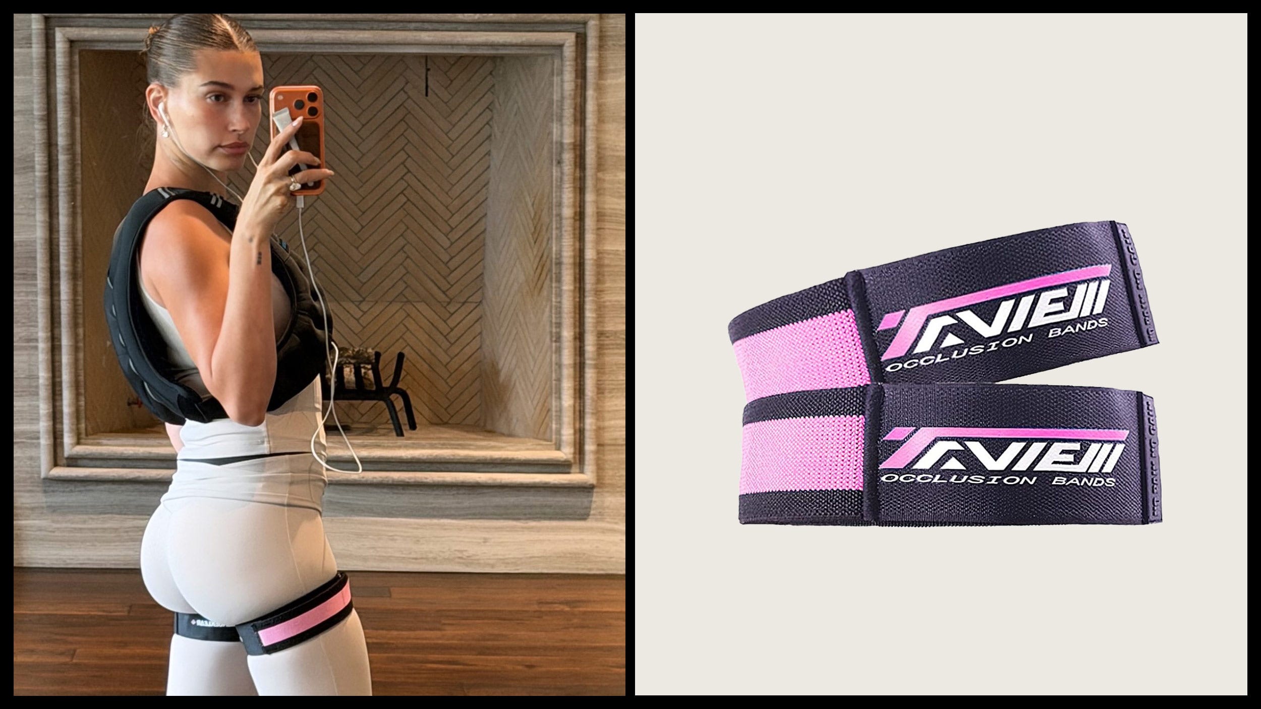 Hailey Bieber Wears Blood Flow Restriction Bands to Work Out. Should You?