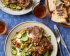 Rosie Mackean’s quick and easy recipe for lamb chops with courgettes, walnuts and yoghurt | Quick and easy