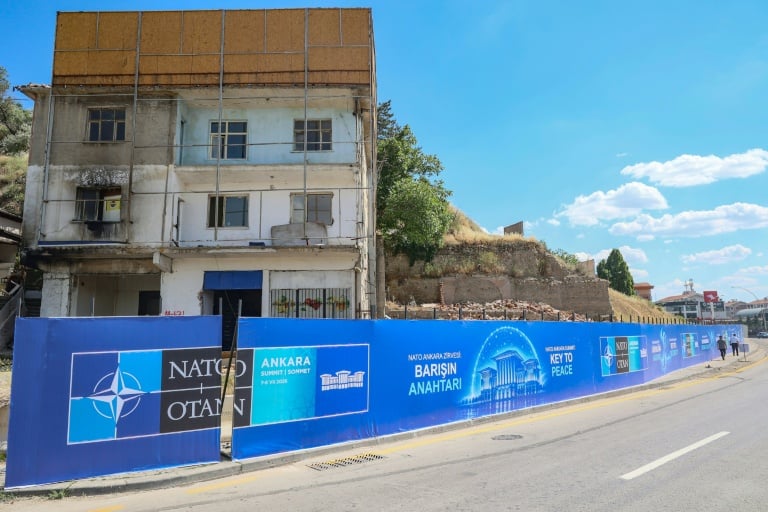 Billboards, cologne and flowers: Turkish capital gets NATO makeover