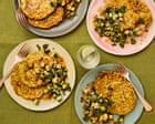 Meera Sodha’s vegetarian recipe for Beijing-style courgette pancakes with hot honey cucumbers | Meera Sodha recipes