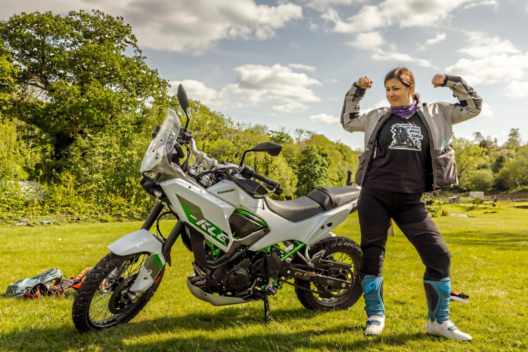 Saffron heads to Wales to learn fresh off-roading tips on the Kawasaki KLE500 SE