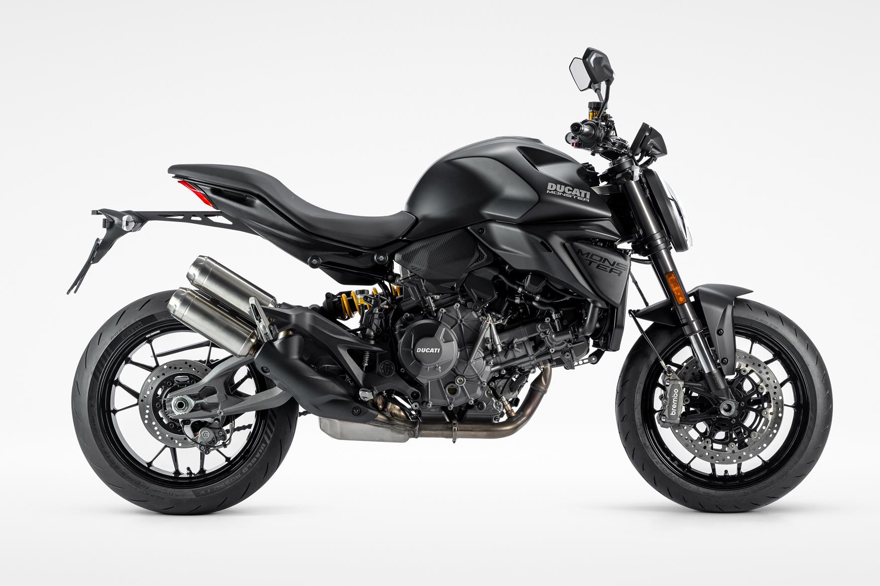 Ducati reveal all-black Monster Dark, a stripped-back entry point to the V2 naked range