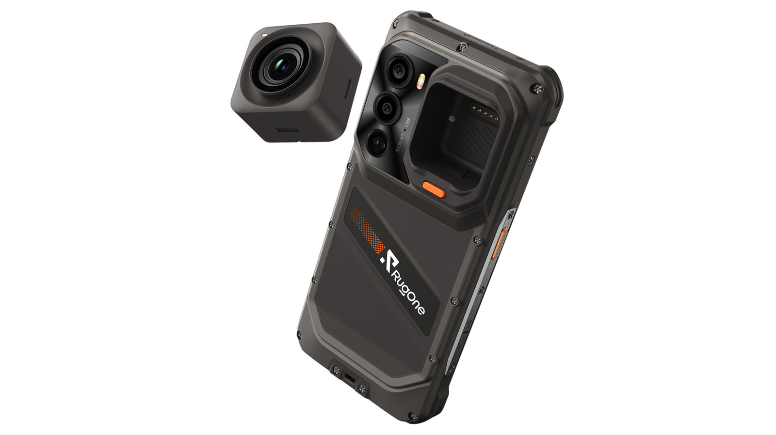 This rugged smartphone's camera is a removable action cam