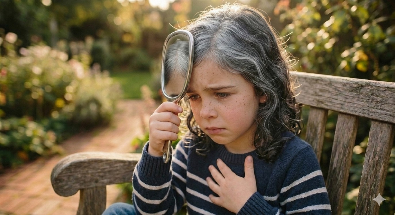 تساؤلات أمهات: هل شيب الأطفال وراثيّ أم إنذار لمرض مخفيّ؟