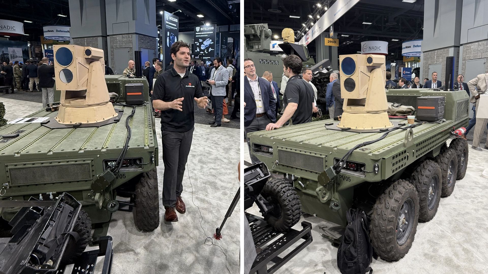 Directed-energy weapon that can neutralize threats in seconds integrated on unmanned ground vehicle