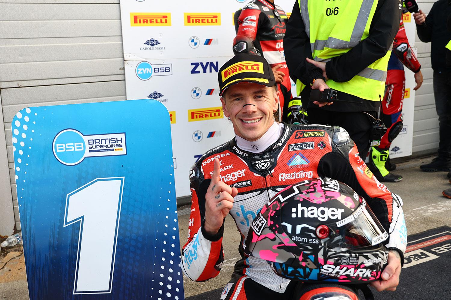 BSB Brands Hatch: Scott Redding wins chaotic opening race to keep title fight alive