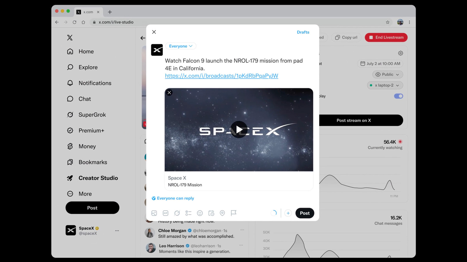 X is making a fresh push for live video with new creator payouts