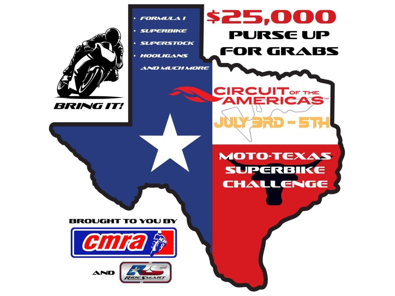 CMRA Brings Inaugural Moto-Texas Superbike Challenge to COTA
