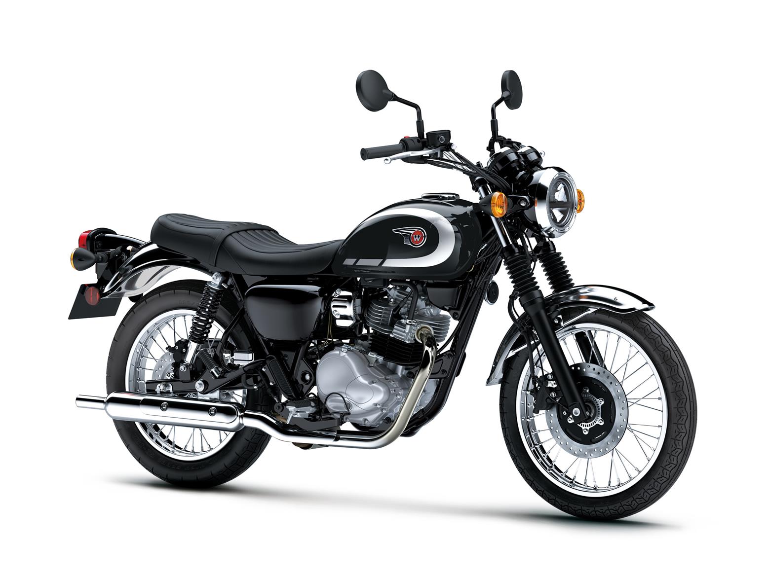 Kawasaki's single-cylinder W230 remains in the UK range for 2027 and retains its £4654 asking price