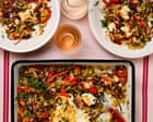 Meera Sodha’s recipe for roasted Greek salad with orzo | Meera Sodha recipes