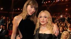 Taylor Swift breaks record for most MTV VMAs as Madonna also wins