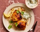 Thomasina Miers’ recipes for turmeric chicken and cardamom apple tart