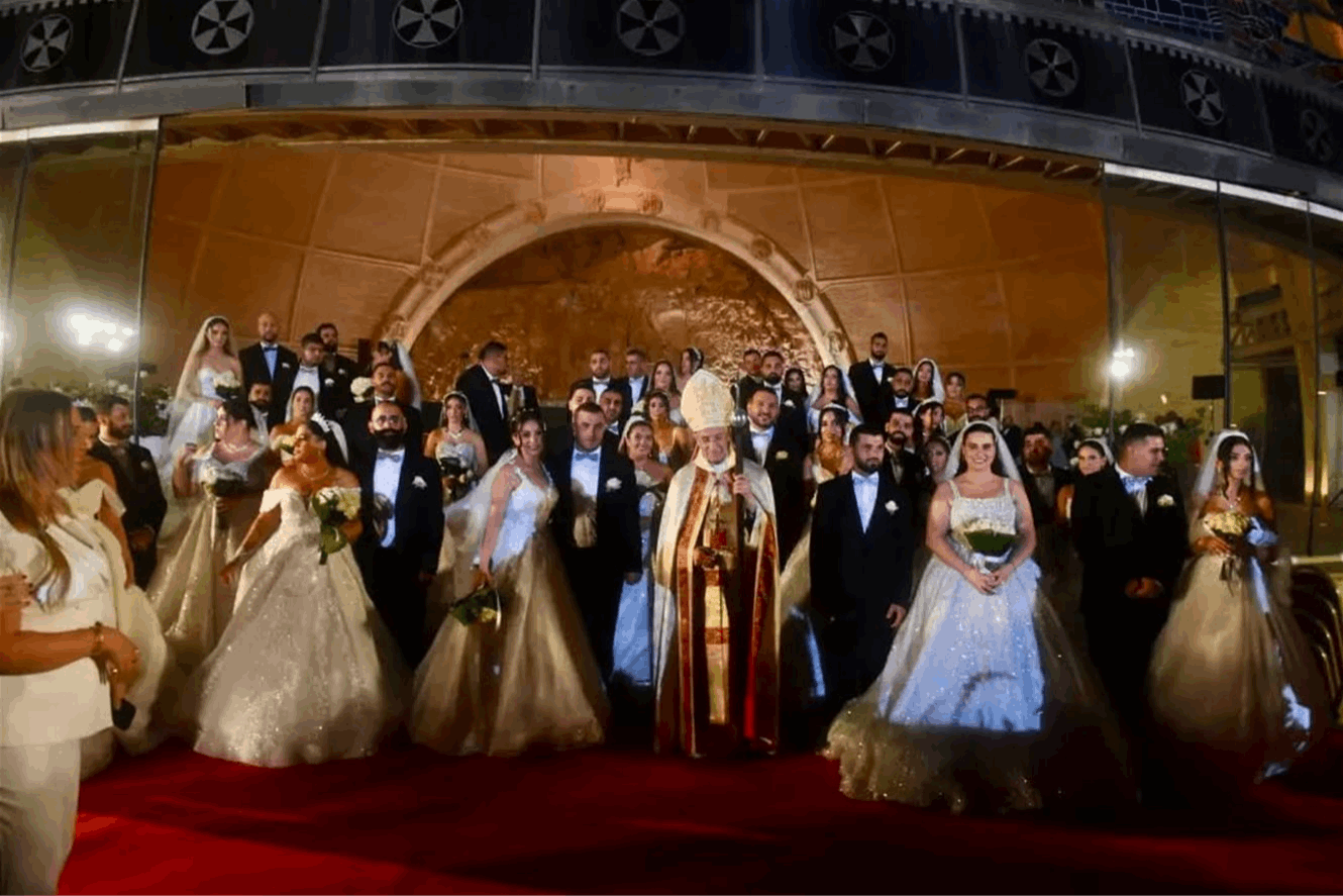 “عرس جماعي” في بكركي.. الراعي: إنشاء عائلة هو فعل إيمان بالمستقبل