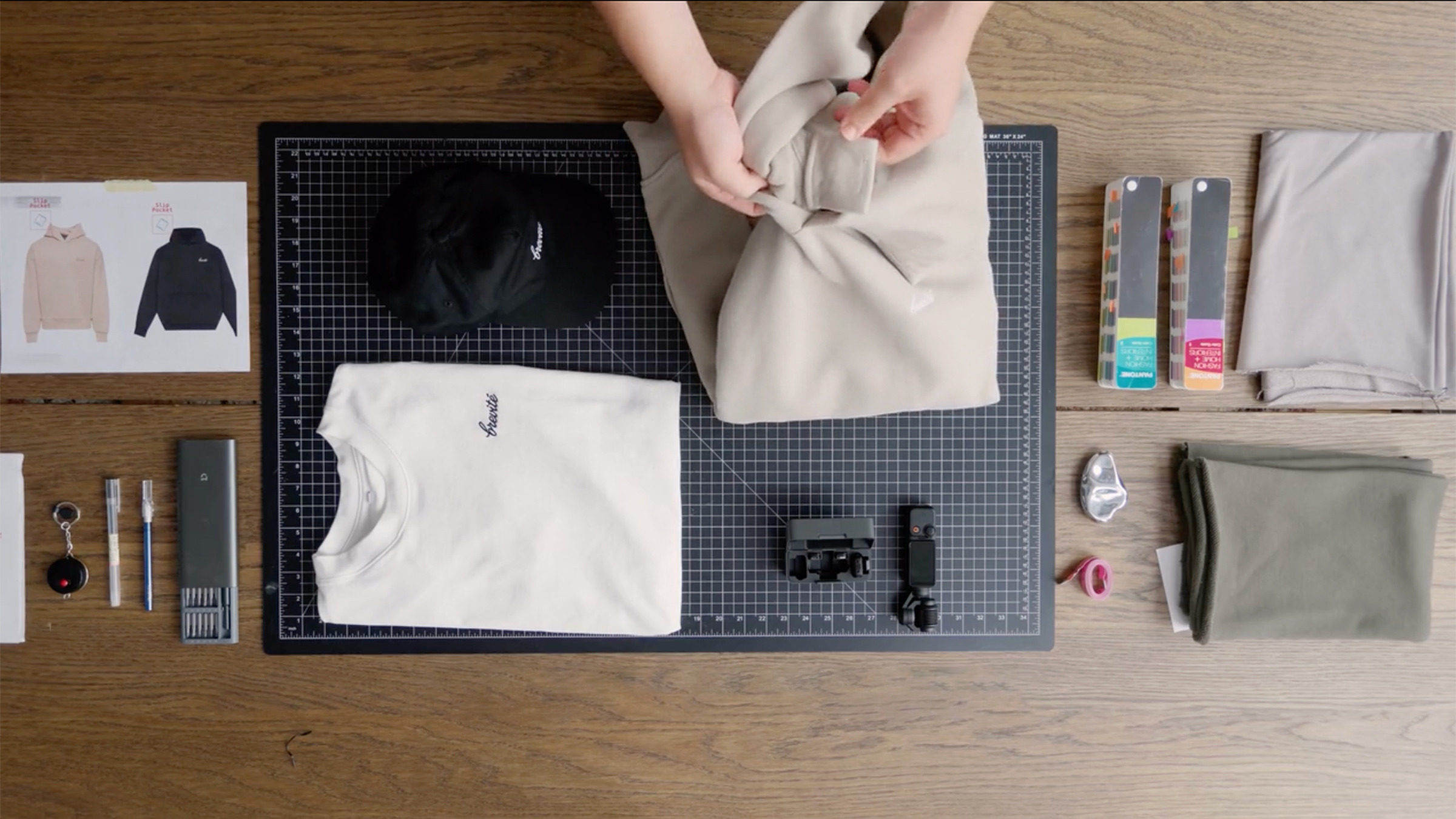 Brevite’s Kickstarter hoodie has a built-in mic pocket and microfiber storage for creators