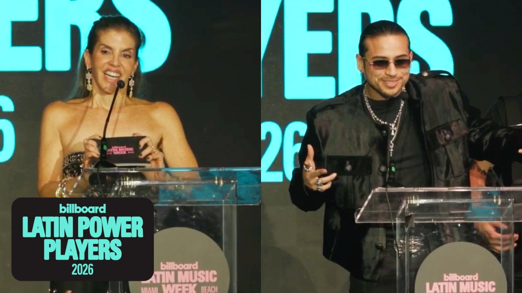 JOP From Fuerza Regida Accepts the Publisher of the Year Award for Street Mob | Latin Music Power Players 2026