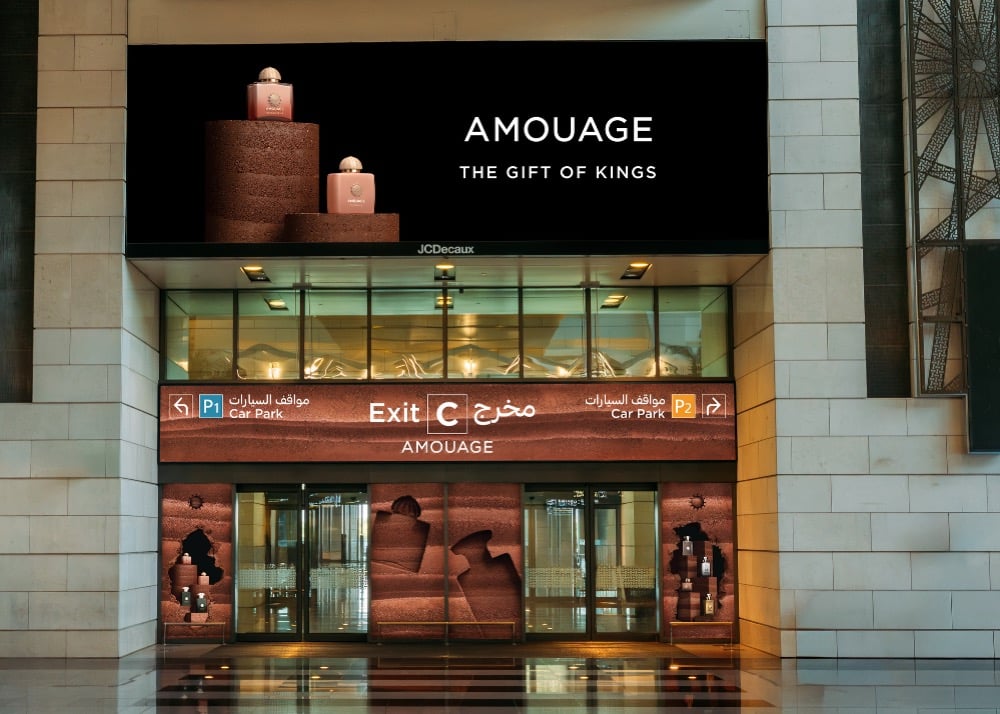 JCDecaux Oman brings Amouage integrated brand experience to life at Muscat International Airport