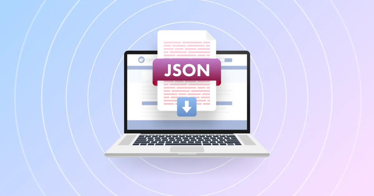 Download website data in JSON data format