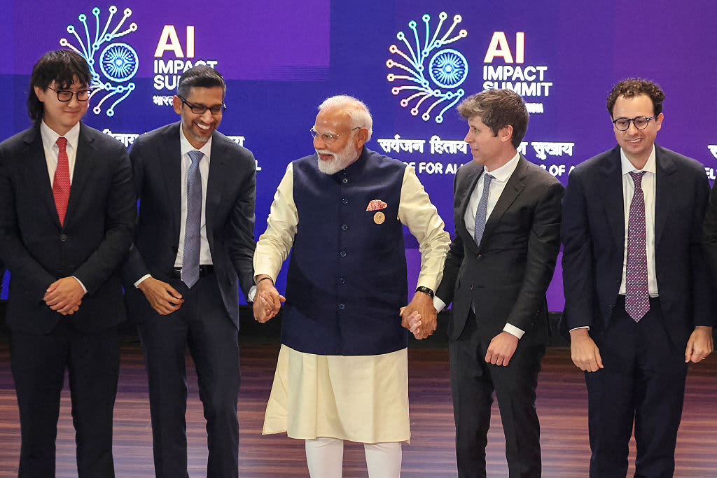 Macron and Modi turn on personal charm offensives as France and India race to secure AI investment